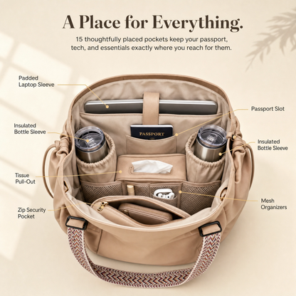 MovaNest - 3 in 1 Travel Tote Bag